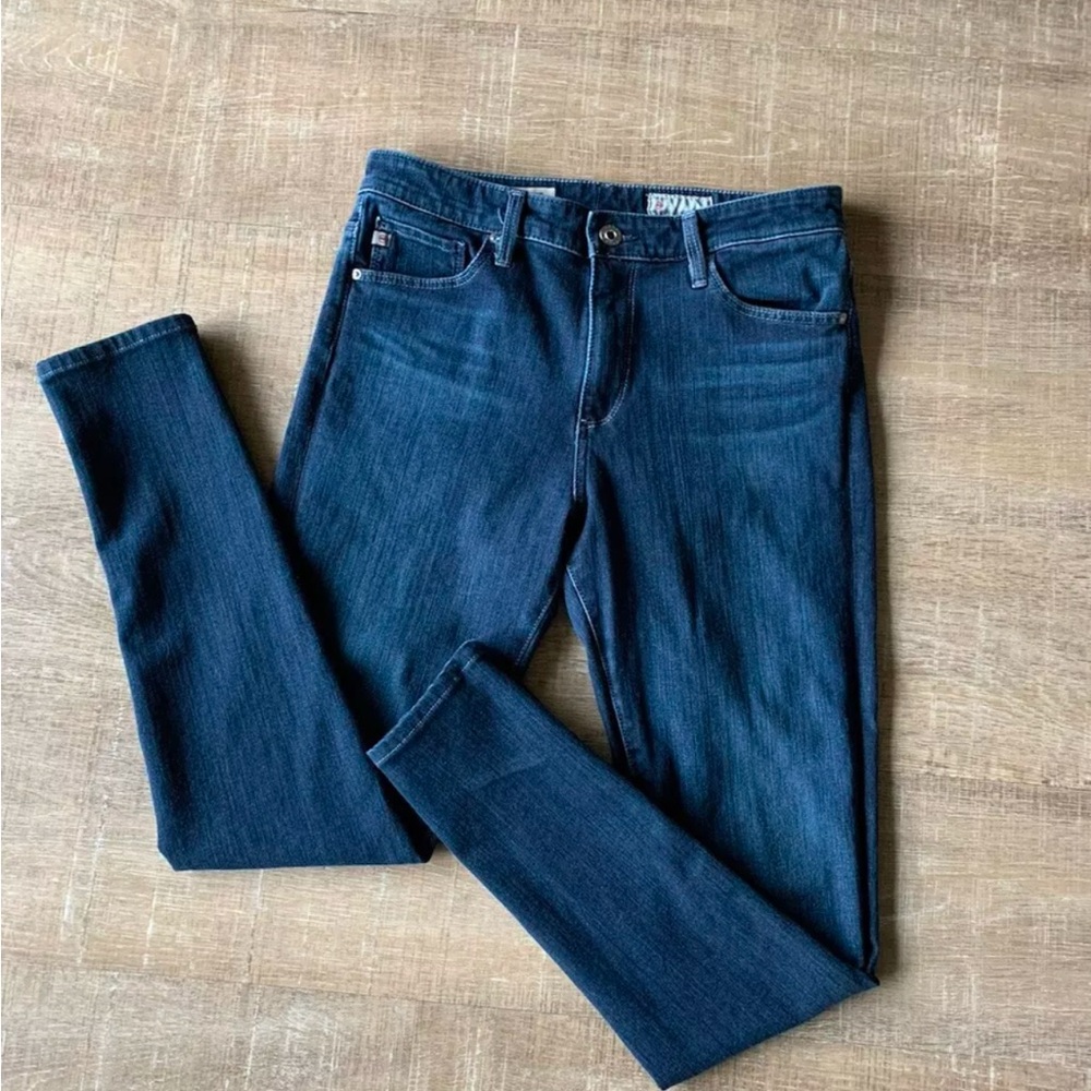 AG Jeans Farrah Skinny Ankle High Rise Jean Women's 28R Dark blue Denim